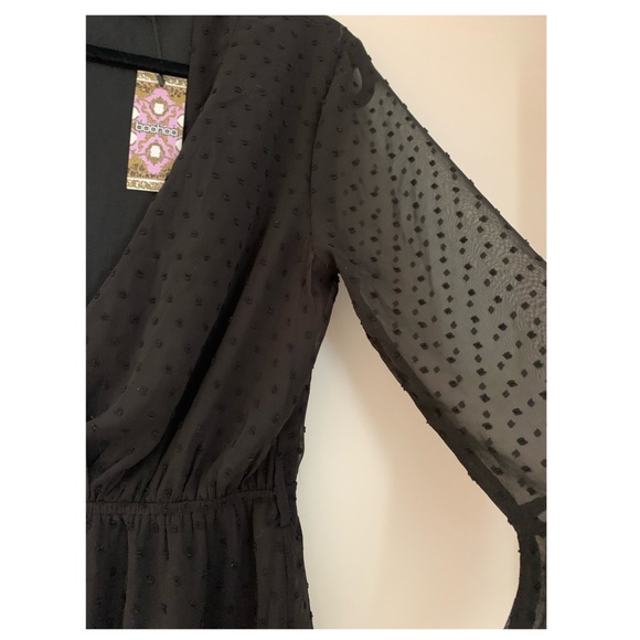 COPY - BOOHOO Mesh Ruffle-Hem Romper - Picture 4 of 5